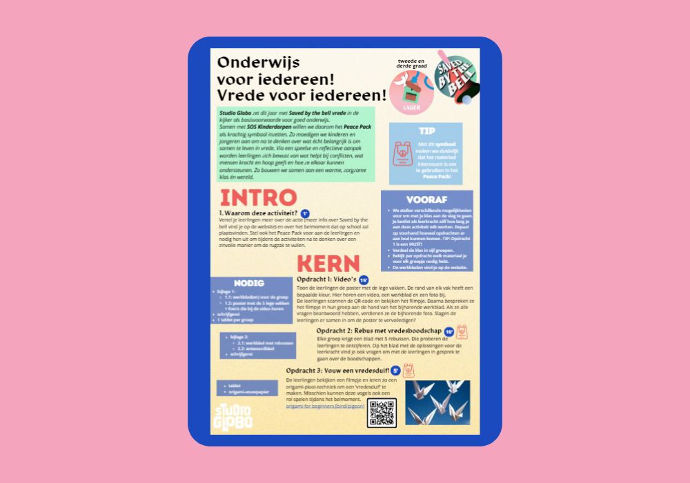 Voorbeeld van lesfiche