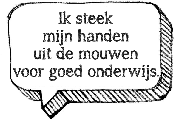 PREVIEW bordje Handen uit de mouwen