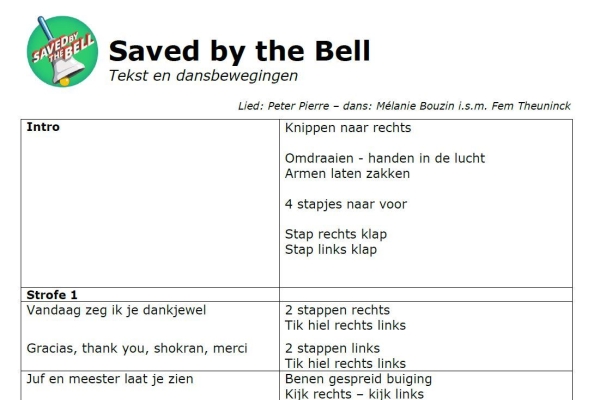 PREVIEW Tekst en bew Saved by the bell