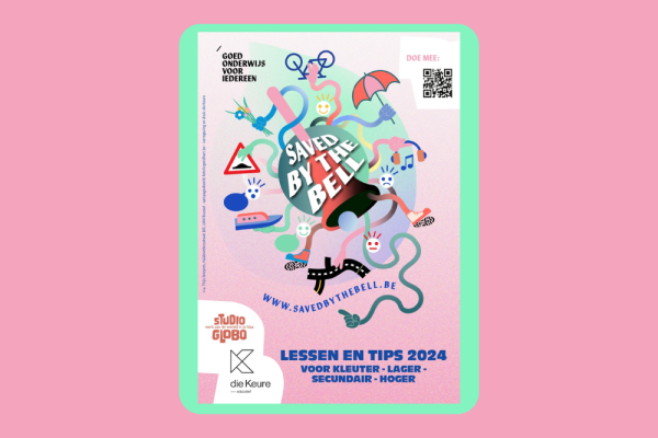 Hier zie je de cover van de lesbrochure.