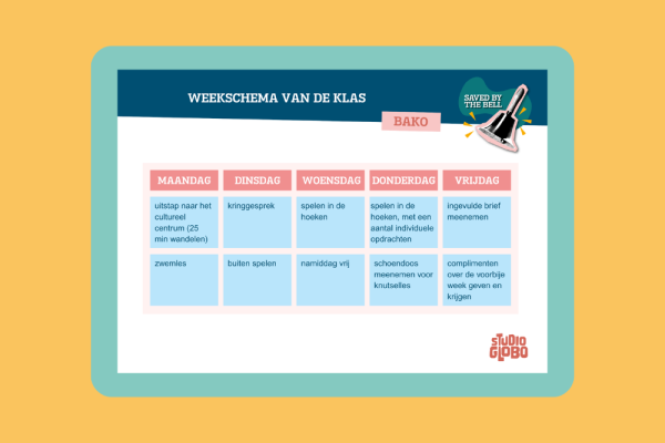 kleine versie weekschema BAKO